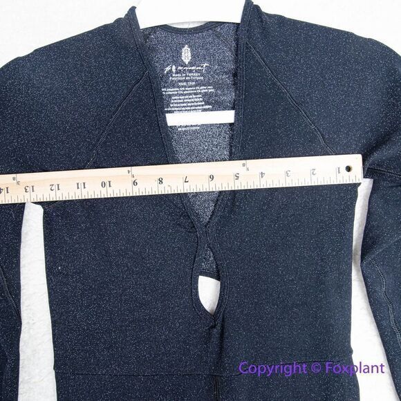 NEW Free People flash forward onesie jumpsuit playsuit leotard black, XS/S - Picture 10 of 16